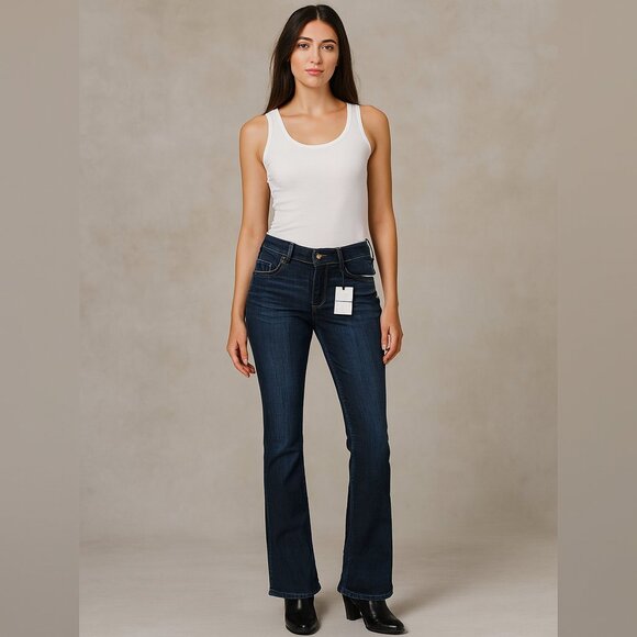 Women's Wallflower Jeans Ultra Slim Boot Cut Mid rise Insta soft Juniors Size 5 - Picture 1 of 13
